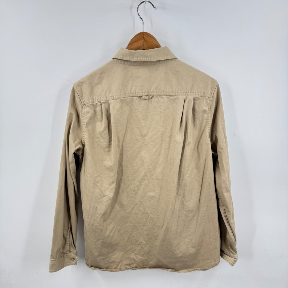 Banana Republic Utility Shirt Tan Khaki M Dillon Button Down Safari Long Sleeve - Picture 2 of 8